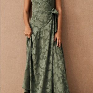 BHLDN Reid Dress from Anthropologie, size L, color Moss.
